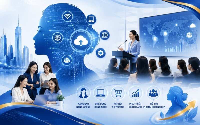 Hội thảo chuyển đổi số trong hỗ trợ phụ nữ khởi nghiệp